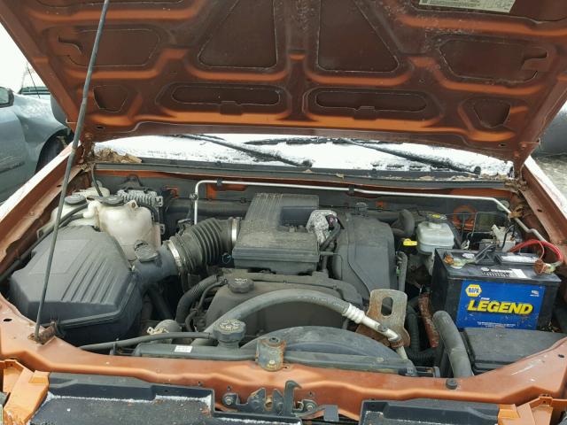 1GCDT136448213068 - 2004 CHEVROLET COLORADO ORANGE photo 7