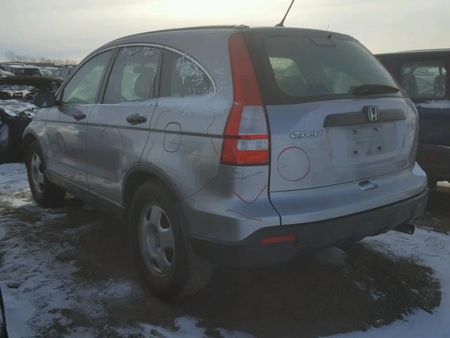 JHLRE48337C074958 - 2007 HONDA CR-V LX GRAY photo 3