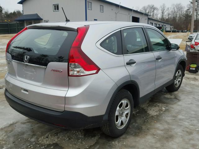 2HKRM4H37CH622233 - 2012 HONDA CR-V LX SILVER photo 4