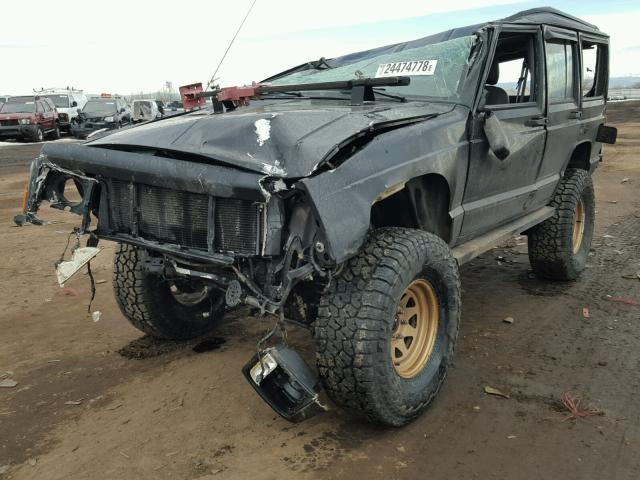 1J4EJ68S0WL161692 - 1998 JEEP CHEROKEE S BLACK photo 2