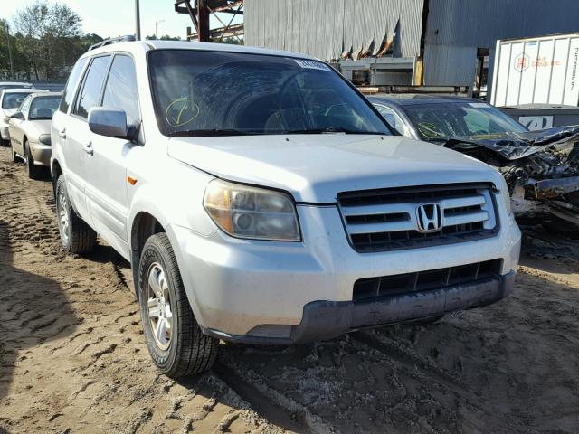 5FNYF28228B011968 - 2008 HONDA PILOT VP SILVER photo 1