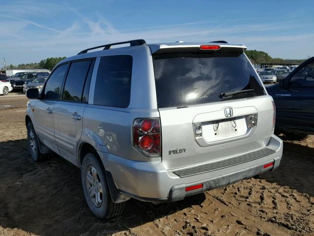 5FNYF28228B011968 - 2008 HONDA PILOT VP SILVER photo 3