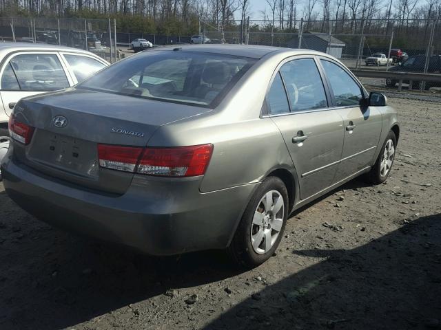 5NPET46C57H196228 - 2007 HYUNDAI SONATA GLS BEIGE photo 4