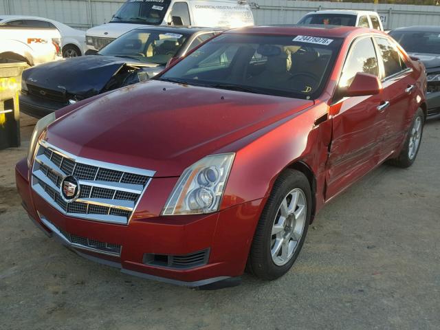 1G6DM577480128164 - 2008 CADILLAC CTS BURGUNDY photo 2