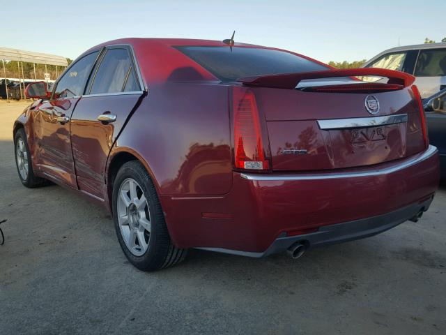 1G6DM577480128164 - 2008 CADILLAC CTS BURGUNDY photo 3