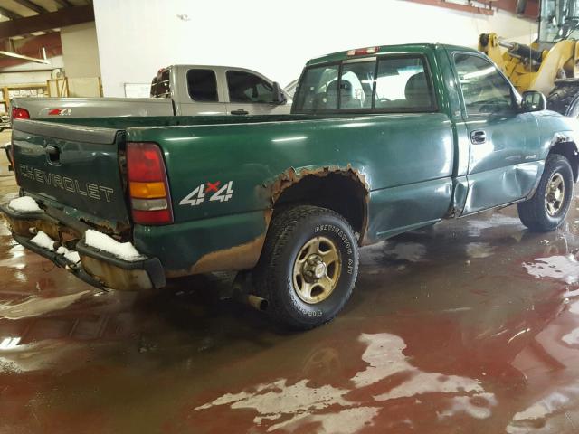 1GCEK14W4YE198746 - 2000 CHEVROLET SILVERADO GREEN photo 4