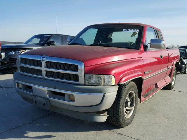 3B7HC13YXVG733970 - 1997 DODGE RAM 1500 RED photo 2