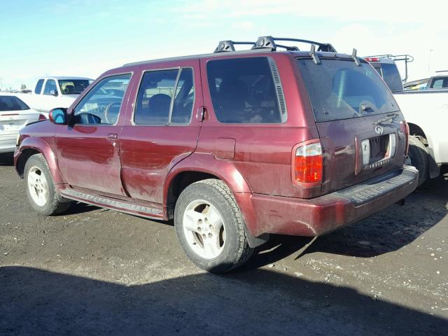 JNRDR09YX2W261684 - 2002 INFINITI QX4 MAROON photo 3