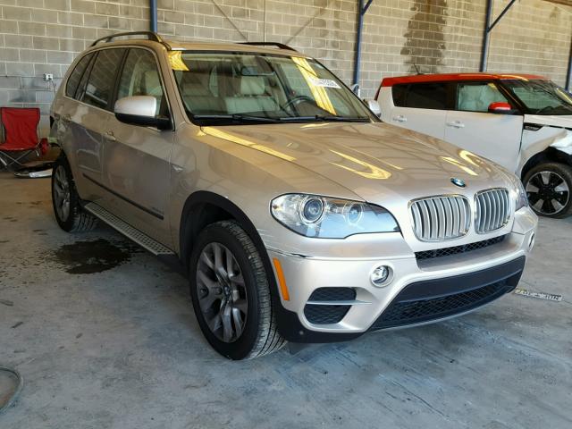 5UXZV4C58D0B14360 - 2013 BMW X5 GOLD photo 1