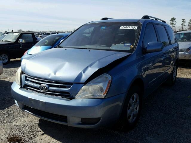 KNDMB233196280289 - 2009 KIA SEDONA EX BLUE photo 2