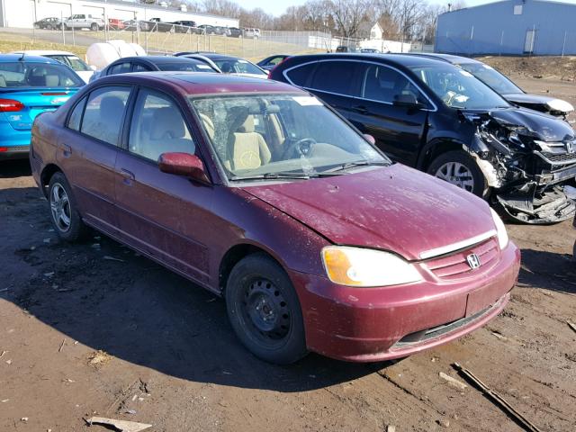 2HGES267X3H544202 - 2003 HONDA CIVIC EX ბურგუნდია ფოტო 1