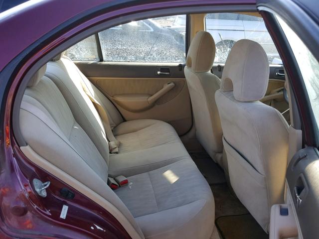 2HGES267X3H544202 - 2003 HONDA CIVIC EX ბურგუნდია ფოტო 6