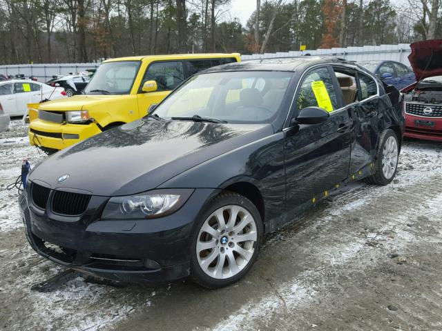 WBAVB73597VF53808 - 2007 BMW 335 I BLACK photo 2