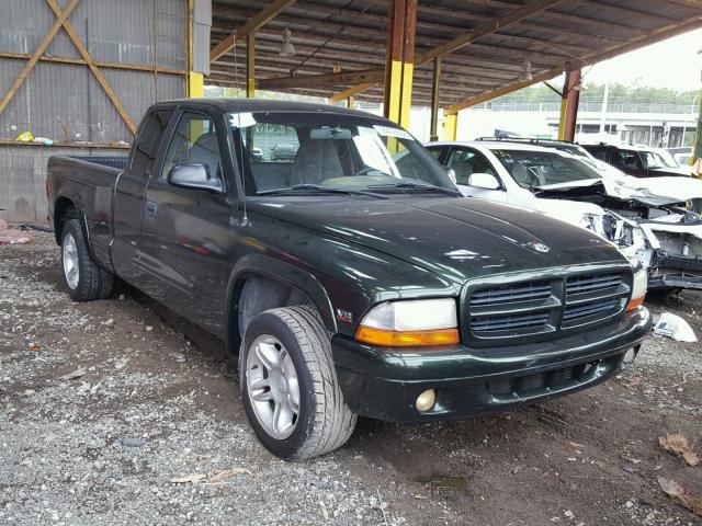 1B7GL22Y2WS552701 - 1998 DODGE DAKOTA GREEN photo 1