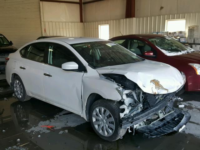 3N1AB7AP0EL693782 - 2014 NISSAN SENTRA S WHITE photo 1