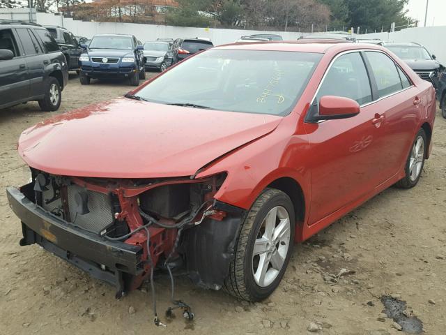 4T1BF1FK3DU686213 - 2013 TOYOTA CAMRY L RED photo 2