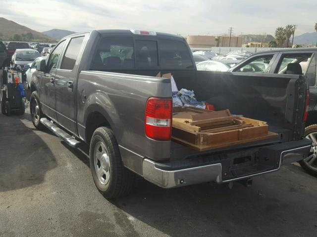 1FTPW12547KD01249 - 2007 FORD F150 SUPER GRAY photo 3