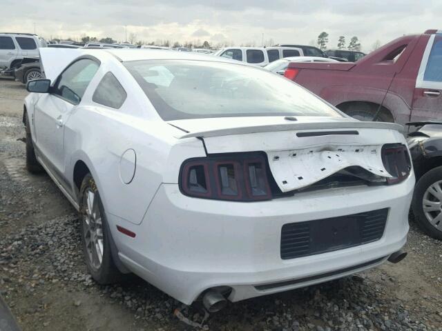 1ZVBP8AMXE5298908 - 2014 FORD MUSTANG WHITE photo 3