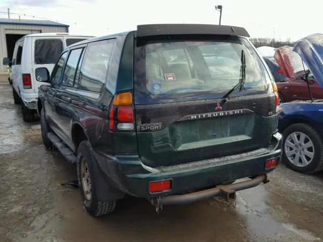 JA4LS21H9YP054658 - 2000 MITSUBISHI MONTERO SP GREEN photo 3