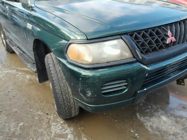 JA4LS21H9YP054658 - 2000 MITSUBISHI MONTERO SP GREEN photo 9