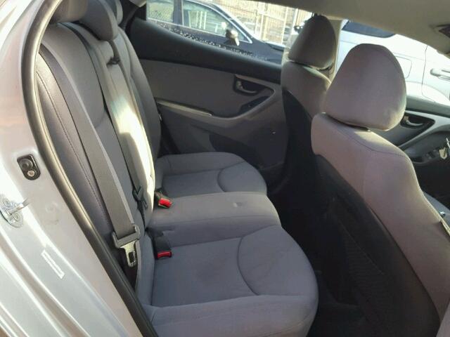 KMHDH4AE9DU830787 - 2013 HYUNDAI ELANTRA GL SILVER photo 6