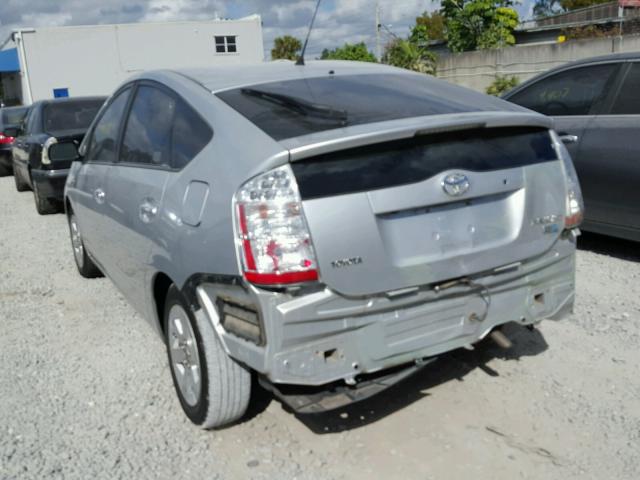 JTDKB20UX97885555 - 2009 TOYOTA PRIUS SILVER photo 3