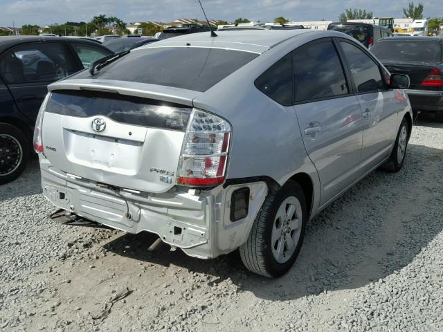 JTDKB20UX97885555 - 2009 TOYOTA PRIUS SILVER photo 4