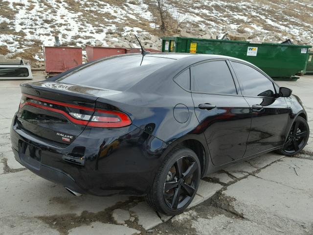 1C3CDFBB9GD516352 - 2016 DODGE DART SXT BLACK photo 4