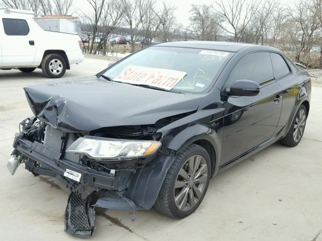 KNAFW6A34B5422103 - 2011 KIA FORTE SX BLACK photo 2