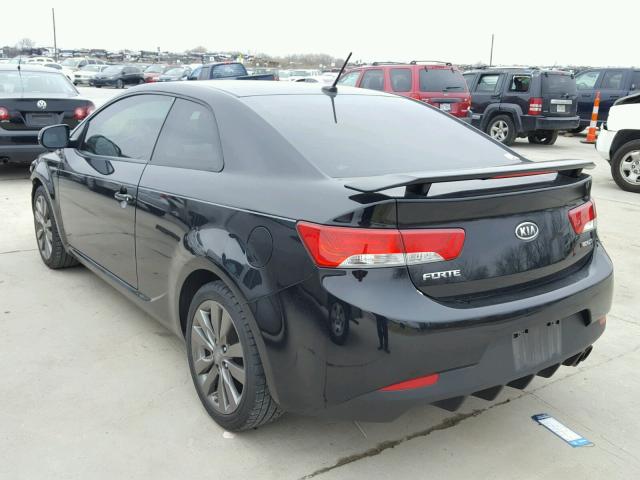 KNAFW6A34B5422103 - 2011 KIA FORTE SX BLACK photo 3