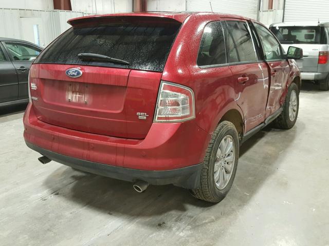 2FMDK49C07BA65273 - 2007 FORD EDGE SEL P MAROON photo 4