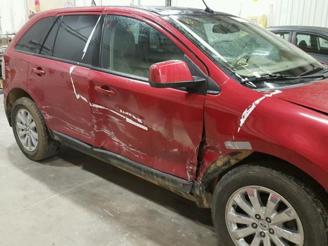 2FMDK49C07BA65273 - 2007 FORD EDGE SEL P MAROON photo 9