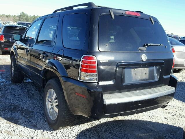 4M2YU80Z27KJ16832 - 2007 MERCURY MARINER CO BLACK photo 3