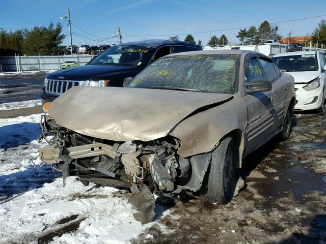 1G2NF52E31M544453 - 2001 PONTIAC GRAND AM S TAN photo 2