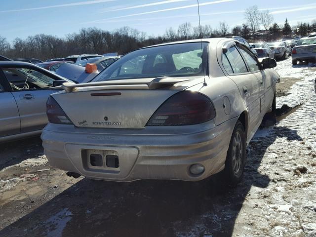 1G2NF52E31M544453 - 2001 PONTIAC GRAND AM S TAN photo 4