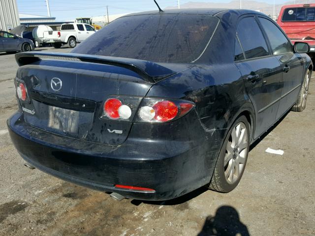 1YVHP80D065M26230 - 2006 MAZDA 6 S BLACK photo 4