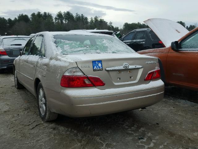 4T1BF28B33U336873 - 2003 TOYOTA AVALON TAN photo 3