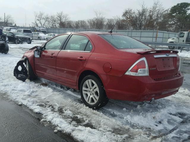 3FAHP08108R273310 - 2008 FORD FUSION SEL RED photo 3