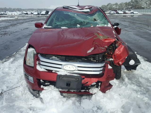 3FAHP08108R273310 - 2008 FORD FUSION SEL RED photo 7