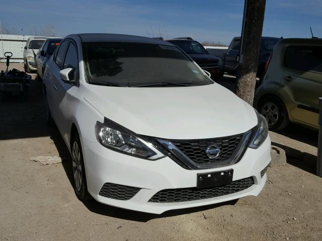 3N1AB7AP4HY247836 - 2017 NISSAN SENTRA S WHITE photo 1