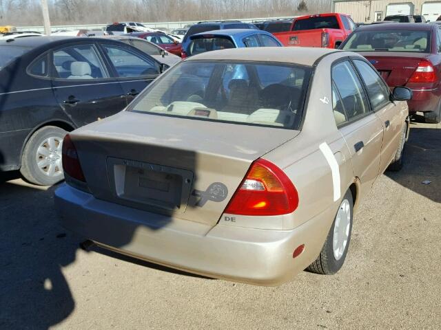 JA3AY26C7YU023529 - 2000 MITSUBISHI MIRAGE DE BEIGE photo 4