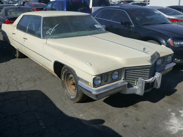 6D49R2Q258126 - 1972 CADILLAC DEVILLE YELLOW photo 1