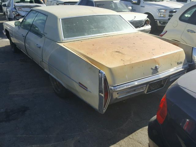 6D49R2Q258126 - 1972 CADILLAC DEVILLE YELLOW photo 3