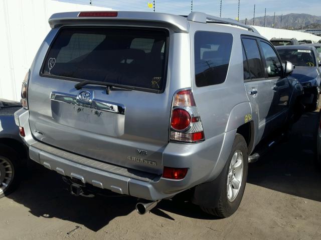 JTEBT14R740034100 - 2004 TOYOTA 4RUNNER SR SILVER photo 4