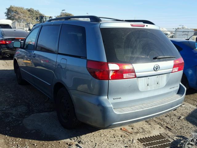 5TDZA23C05S251157 - 2005 TOYOTA SIENNA CE BLUE photo 3