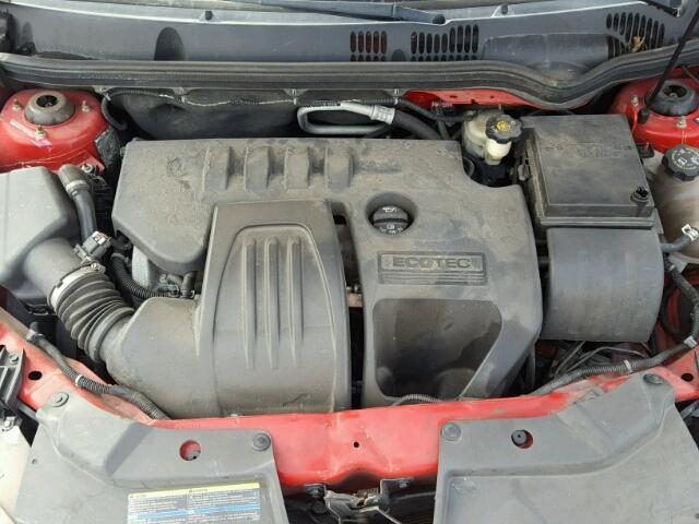 1G2AL15F977155182 - 2007 PONTIAC G5 RED photo 7