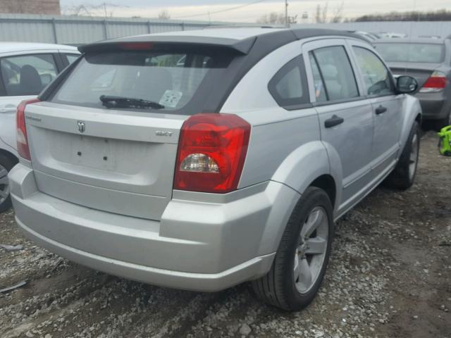 1B3HB48B07D214565 - 2007 DODGE CALIBER SX SILVER photo 4