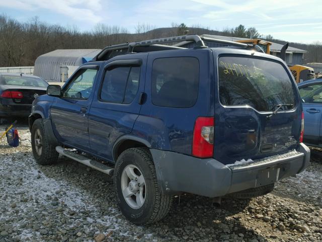 5N1ED28Y54C686570 - 2004 NISSAN XTERRA XE BLUE photo 3