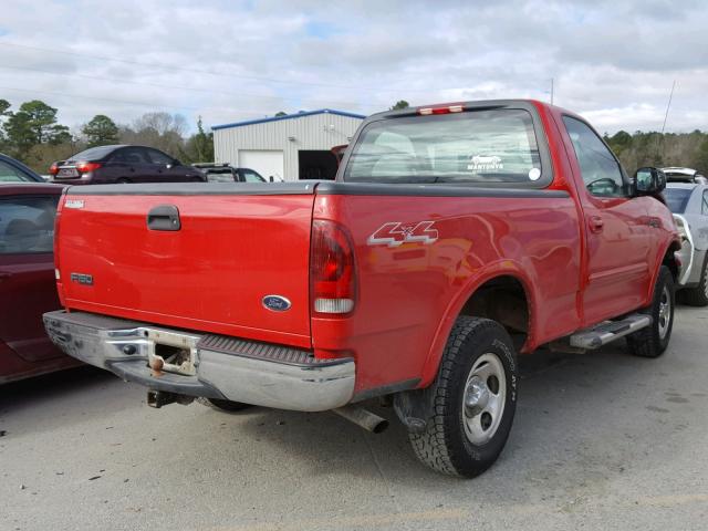 1FTRF18283NA21090 - 2003 FORD F150 RED photo 4