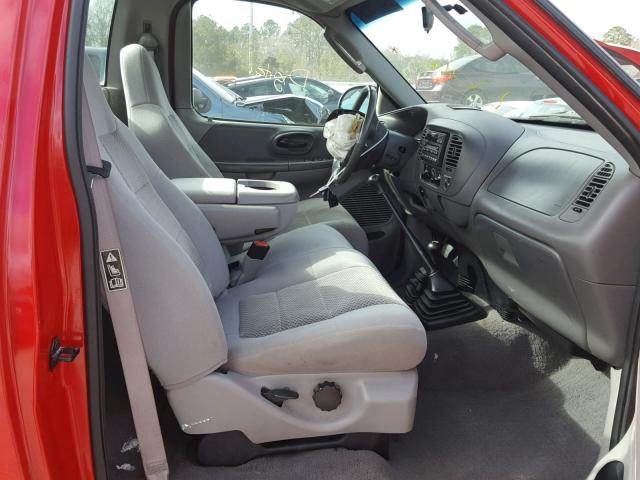 1FTRF18283NA21090 - 2003 FORD F150 Czerwony zdjęcie 5